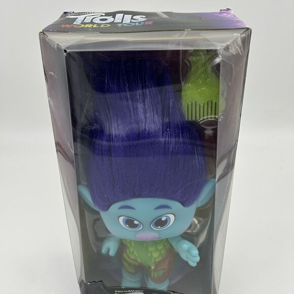 DreamWorks Blue Trolls World Tour Toddler Branch Doll w/ Come NEW - Picture 3 of 8